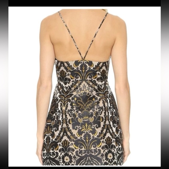 Free People Black and Cream Mini Dress - Picture 5 of 12